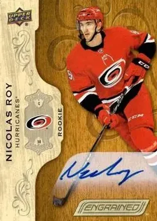 2018-19 Upper Deck Engrained - Autographs #66 - Nicolas Roy - Carolina Hurricanes