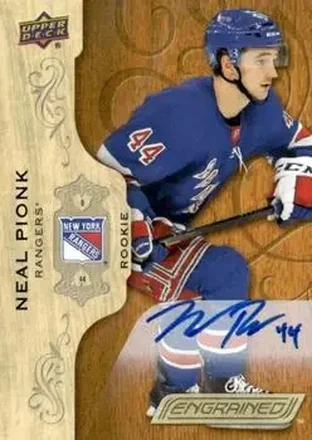 2018-19 Upper Deck Engrained - Autographs #82 - Neal Pionk - New York Rangers