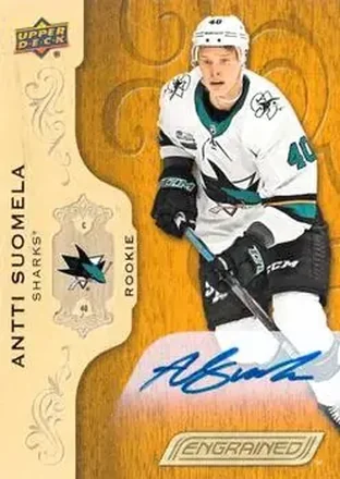 2018-19 Upper Deck Engrained - Autographs #87 - Antti Suomela - San Jose Sharks
