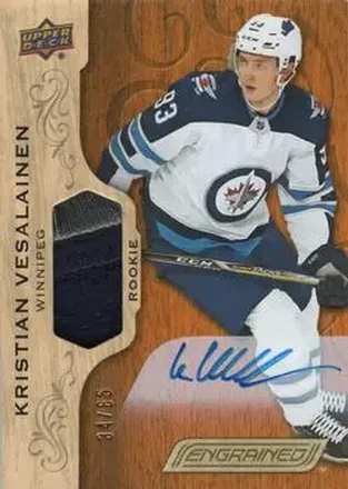 2018-19 Upper Deck Engrained - Autographs Premium Memorabilia #56 - Kristian Vesalainen - Winnipeg Jets