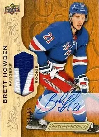 2018-19 Upper Deck Engrained - Autographs Premium Memorabilia #59 - Brett Howden - New York Rangers