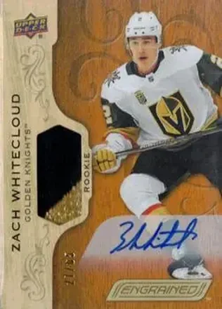 2018-19 Upper Deck Engrained - Autographs Premium Memorabilia #71 - Zach Whitecloud - Vegas Golden Knights