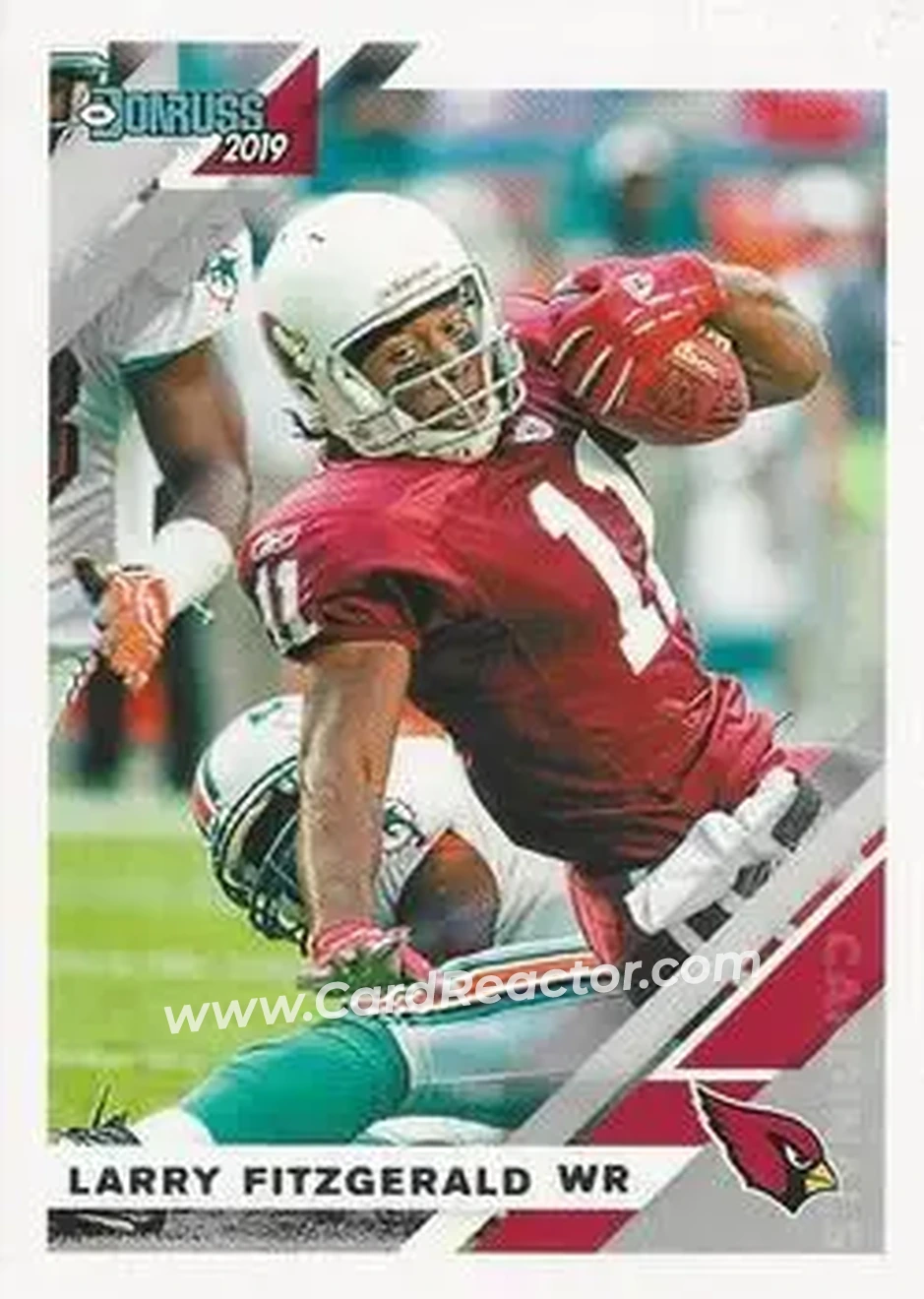 2019 Donruss #10V - Larry Fitzgerald - Arizona Cardinals - Front