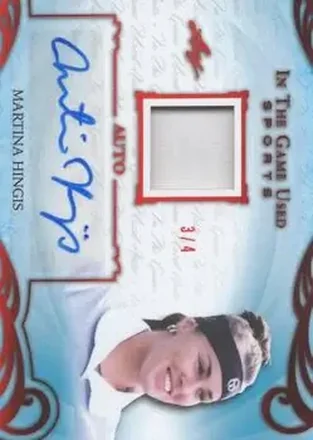 2019 Leaf In the Game Used - Red #UA-MH1 - Martina Hingis
