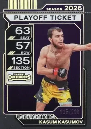 2026 Panini Contenders PFL - Playoff Ticket #16 - Kasum Kasumov