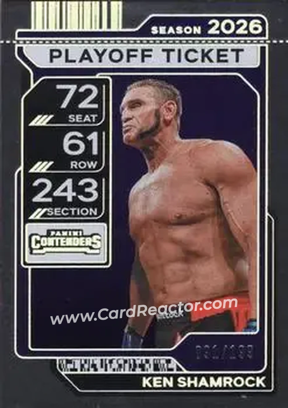 2026 Panini Contenders PFL - Playoff Ticket #23 - Ken Shamrock - Front
