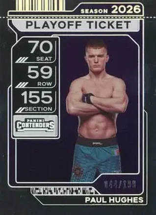 2026 Panini Contenders PFL - Playoff Ticket #27 - Paul Hughes