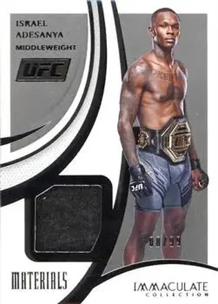 2021 Panini Immaculate Collection UFC - Materials #M-IAD - Israel Adesanya