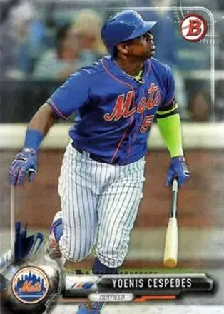 2017 Bowman #17 - Yoenis Cespedes - New York Mets