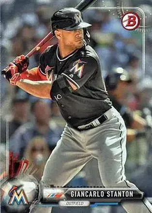 2017 Bowman #21 - Giancarlo Stanton - Miami Marlins