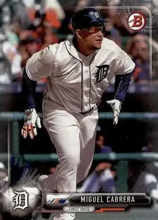 2017 Bowman #28 - Miguel Cabrera - Detroit Tigers