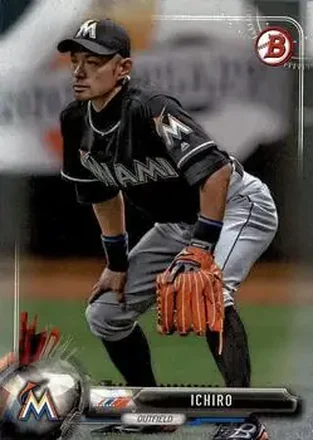 2017 Bowman #33 - Ichiro - Miami Marlins