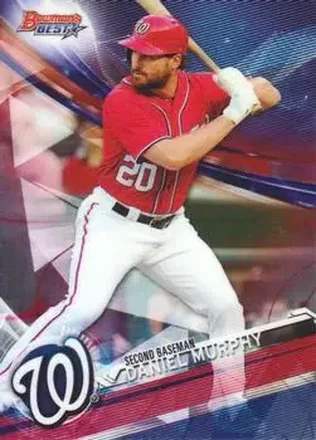 2017 Bowman's Best #4 - Daniel Murphy - Washington Nationals
