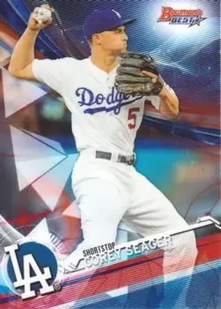 2017 Bowman's Best #10 - Corey Seager - Los Angeles Dodgers