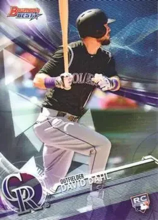 2017 Bowman's Best #11 - David Dahl - Colorado Rockies