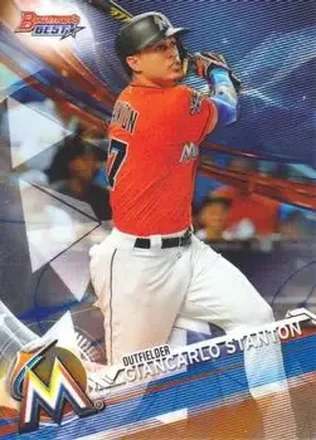 2017 Bowman's Best #20 - Giancarlo Stanton - Miami Marlins
