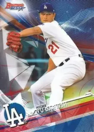 2017 Bowman's Best #29 - Yu Darvish - Los Angeles Dodgers