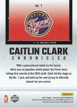 Back of Caitlin Clark