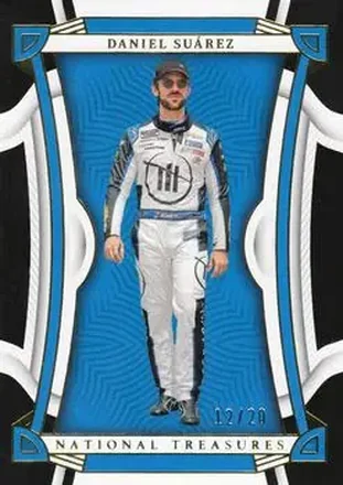 2023 Panini National Treasures - Midnight #25 - Daniel Suarez - Trackhouse Racing