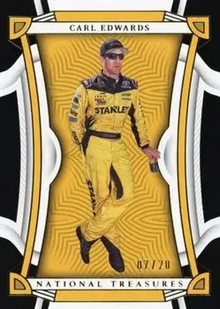 2023 Panini National Treasures - Midnight #37 - Carl Edwards - Joe Gibbs Racing