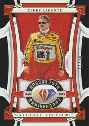 2023 Panini National Treasures - Midnight #49 - Terry Labonte - Hendrick Motorsports