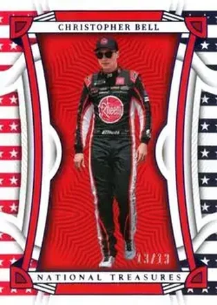 2023 Panini National Treasures - Stars and Stripes #4 - Christopher Bell - Joe Gibbs Racing