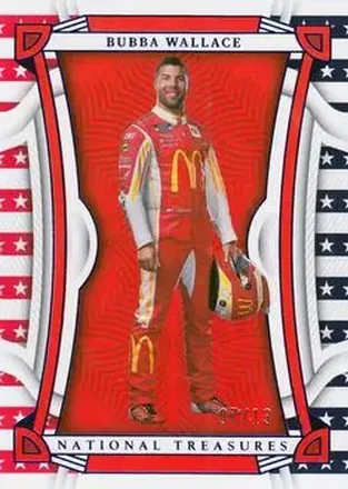 2023 Panini National Treasures - Stars and Stripes #31 - Bubba Wallace - 23XI Racing