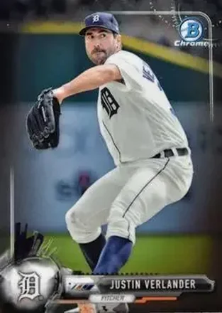 2017 Bowman Chrome #19 - Justin Verlander - Detroit Tigers