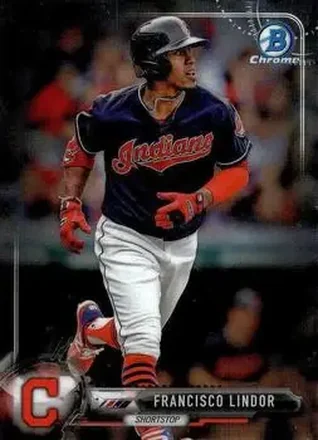 2017 Bowman Chrome #23 - Francisco Lindor - Cleveland Indians