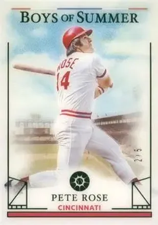 2024 Panini Boys of Summer - Emerald #77 - Pete Rose - Cincinnati Reds
