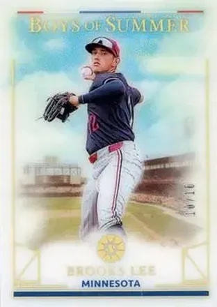 2024 Panini Boys of Summer - Holo Gold #52 - Brooks Lee - Minnesota Twins