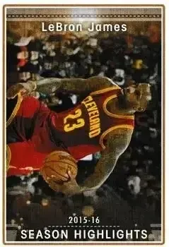2016-17 Panini NBA Sticker Collection (European Edition) #4 LeBron James