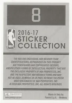 Back of Kobe Bryant