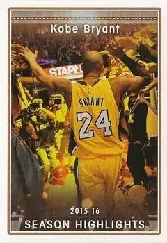 2016-17 Panini NBA Sticker Collection (European Edition) #8 Kobe Bryant