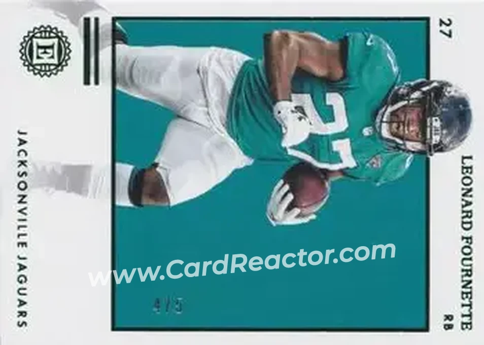 2019 Panini Encased - Emerald #48 - Leonard Fournette - Jacksonville Jaguars - Front
