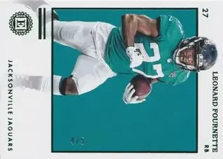 2019 Panini Encased - Emerald #48 - Leonard Fournette - Jacksonville Jaguars