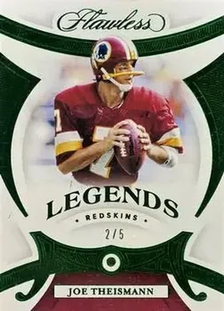 2020 Panini Flawless - Emeralds #94 - Joe Theismann - Washington Redskins