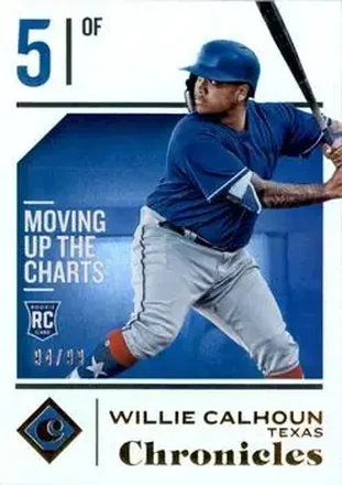 2018 Panini Chronicles - Holo Gold #24 - Willie Calhoun - Texas Rangers