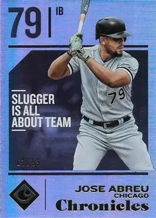 2018 Panini Chronicles - Holo Gold #39 - Jose Abreu - Chicago White Sox