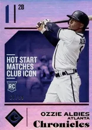 2018 Panini Chronicles - Holo Gold #41 - Ozzie Albies - Atlanta Braves