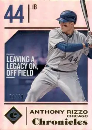 2018 Panini Chronicles - Holo Gold #48 - Anthony Rizzo - Chicago Cubs