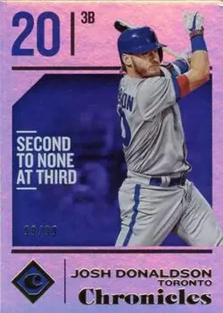 2018 Panini Chronicles - Holo Gold #50 - Josh Donaldson - Toronto Blue Jays