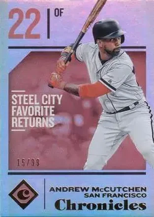 2018 Panini Chronicles - Holo Gold #53 - Andrew McCutchen - San Francisco Giants