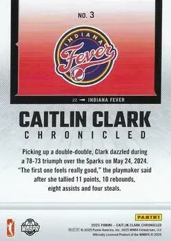 Back of Caitlin Clark