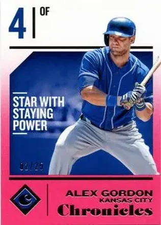 2018 Panini Chronicles - Pink #49 - Alex Gordon - Kansas City Royals