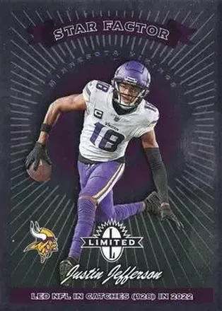 2023 Panini Limited - 1997 Limited Exposure #17 - Justin Jefferson - Minnesota Vikings
