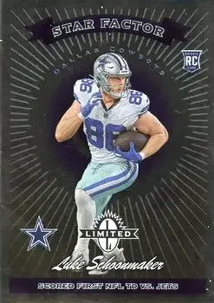 2023 Panini Limited - 1997 Limited Exposure #39 - Luke Schoonmaker - Dallas Cowboys
