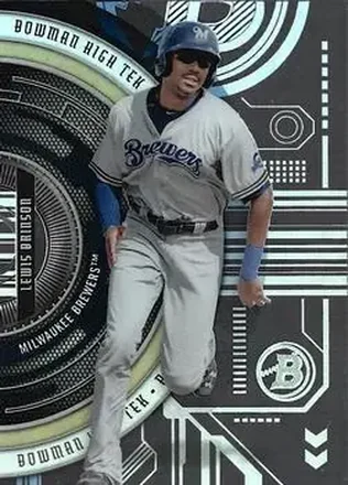 2017 Bowman High Tek #BHT-LB - Lewis Brinson - Milwaukee Brewers