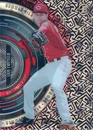 2017 Bowman High Tek - Pattern 11 - Black Galactic Diffractor #BHT-LC - Luis Castillo - Cincinnati Reds