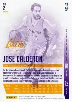 Back of José Calderón